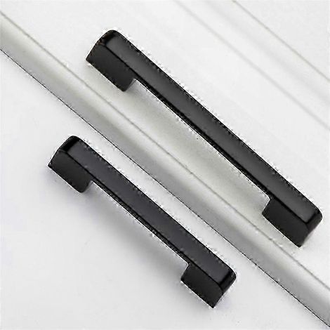 10 schwarze Schubladengriffe und Knöpfe für Möbel, Küchen- und Kommodengriffe, Beschläge für Schränke und Regale (1/5)