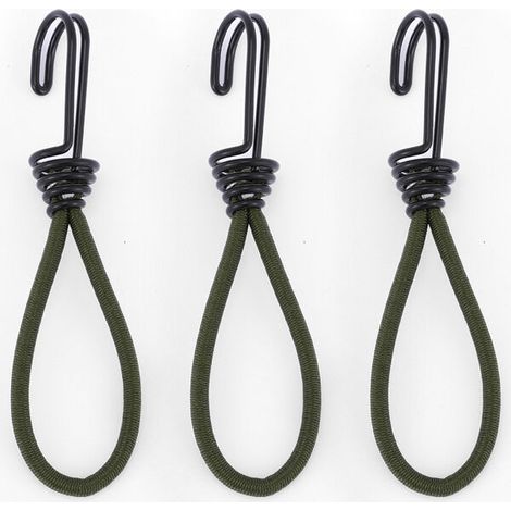 10 corde elastiche con gancio, corde elastiche in gomma per teloni da 15 cm, corde elastiche con ganci, ganci estensibili, tenditori di fissaggio per teloni, tende, poster, reti, campeggio (