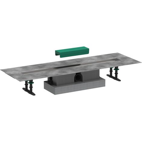Hansgrohe uBox universal - Komplettset für Standardinstallation 800 für Duschrinnen Fertigsets, Edelstahl 56024180