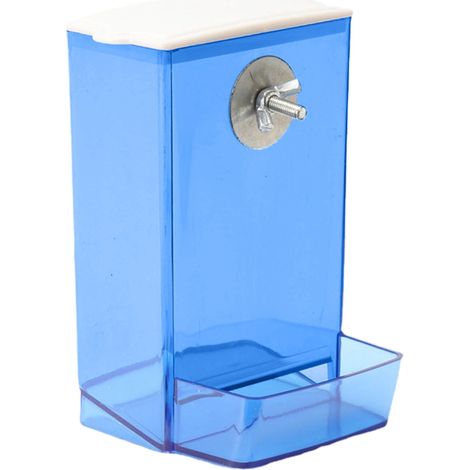 Distributeur De Nourriture Pour Oiseaux - Boîte À Nourriture Transparente Avec Couvercle Anti-Poussière - Convient Perroquets Canaris Perruches - 1 Pièce (1/5)