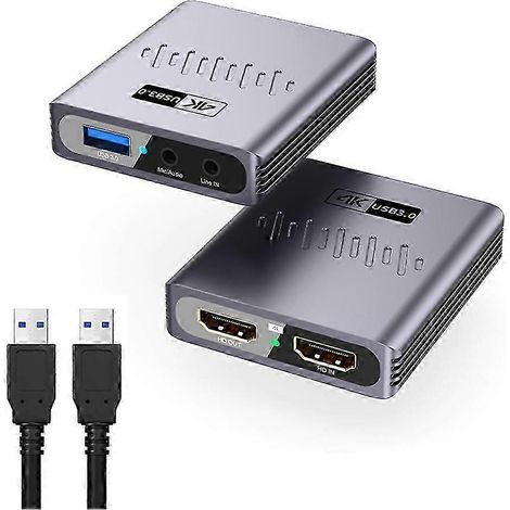 Carte d'acquisition vidéo USB 3.0 1080p 60 FPS pour Nintendo Switch, PS4 et PS5 - Capture et streaming vidéo - kns (1/5)