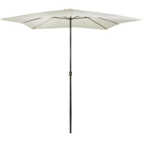 [PRODOTTO USATO] Aktive Garden 53875 - Ombrellone quadrato 300 x 300 cm, Palo in alluminio 48 mm, Vaniglia