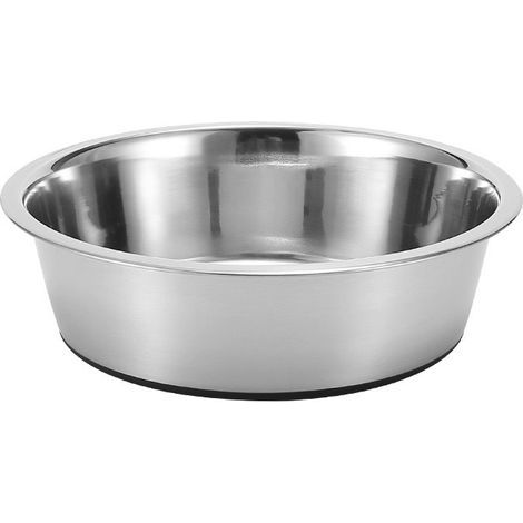 Hundenapf aus Edelstahl, 1,7 l Fassungsvermögen, hygienisch und langlebig, Futter- und Wasserbehälter, spülmaschinenfest, 22 cm Durchmesser (1/4)