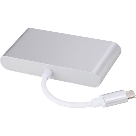 Convertisseur multifonction 4 en 1 Type E C vers USB 3.0 + RJ45 + HDMI + PD et adaptateur vidéo 4K (1/5)