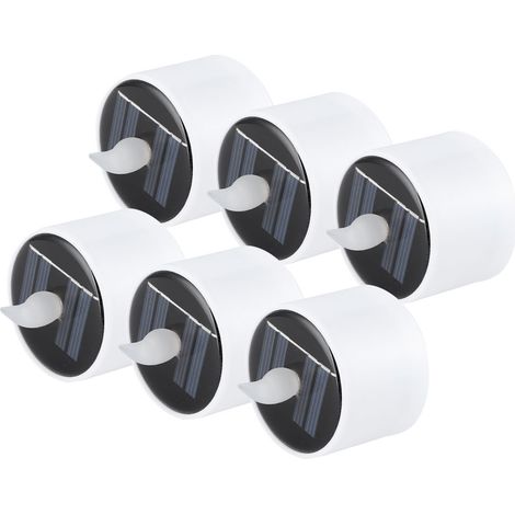 6er-Pack LED-Kerzenlichter, dekorative Solar-Wasserdichte Elektronische Lichter für die Haushaltsbeleuchtung, Gelb (1/5)
