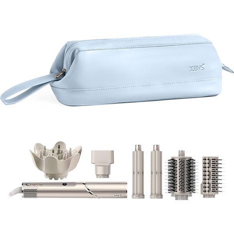 Borsa da viaggio Linpr per Dyson Airwrap/Shark Flexstyle Complete Styler e accessori, custodia da viaggio portatile, custodia impermeabile per asciugacapelli (blu, strato singolo)