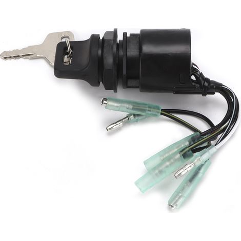 Contacteur d'allumage à clés 35100‑ZV5‑013, compatible avec les moteurs hors-bord BF115, BF135, BF150, BF200 et BF225. (1/5)