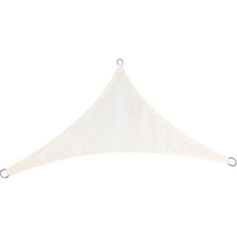 Voile d'ombrage triangulaire e'toiles 3,6x3,6x3,6 m en polyester e'cru 180 g/m2