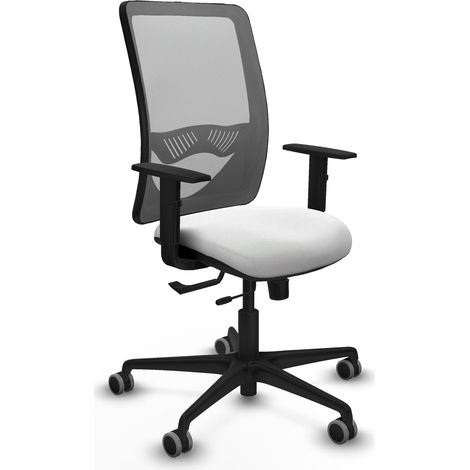 Bürostuhl piqueras y crespo Zulema grau verstellbare Armlehnen Lendenstütze (1/2)