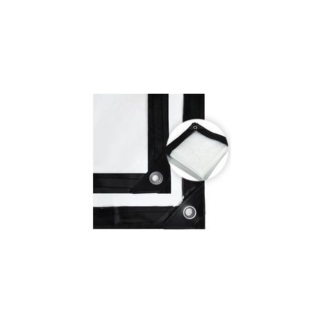 Bâche imperméable Transparente avec œillets, bâche imperméable Transparente, en polyéthylène résistant aux intempéries(2x3m) (1/5)