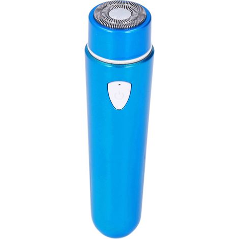 Mini-Elektrorasierer für Damen und Herren, schnell wiederaufladbar, leiser Barttrimmer, blau, ideal für unterwegs (1/5)