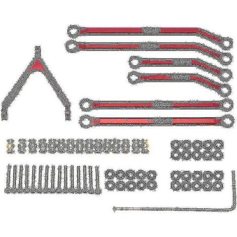 Compatible avec la biellette de direction du châssis SCX24 90081 B17 1/24 hill climber, pour modification. (1/5)