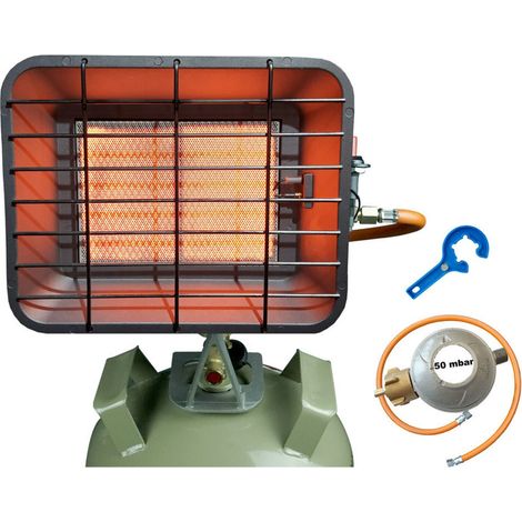 BLUECRAFT Infrarot Aufsteckstrahler BC4200PZ mit Piezozündung (1/2)