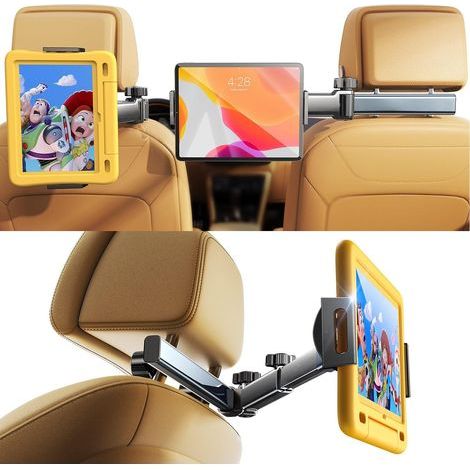 3-in-1-Tablet-Halterung – Kopfstützenhalterung fürs Auto – Halterung für die hintere Kopfstütze – iPad-Halterung – Autozubehör für Frauen (1/5)