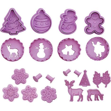 16 emporte-pièces en plastique à motifs de dessins animés, outils de cuisine et de pâtisserie pour une décoration de gâteaux facile. (1/5)