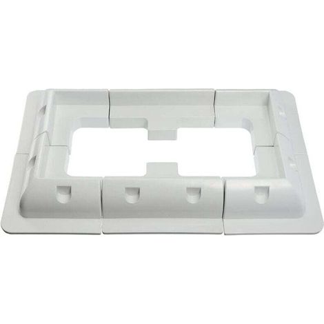 Lot de 6 supports de montage pour panneau solaire - Pour toit de véhicule, caravane, bateau, camping-car - Blanc (1/5)