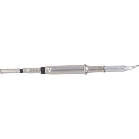 Pointe de rechange en acier inoxydable pour fer à souder, mini-métal intégrée, compatible avec les pièces et accessoires C115 et S20 IS. Pointe coudée. (1/5)