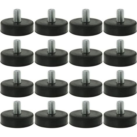 16pcs Pieds de Nivellement Meuble Réglable Pied Réglable Patin de meuble Jambe Pied de Table Chaise Base Protection Plancher M10 x 15 x 42mm H254 (1/5)
