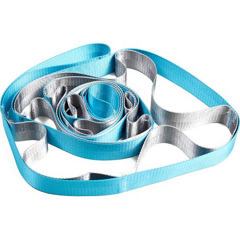 Sangle Yoga - Sangle Multi-boucles Non Élastique En Nylon - Pour Étirements Assistés En Kinésithérapie Pilates Danse - 1 Pièce (1/5)