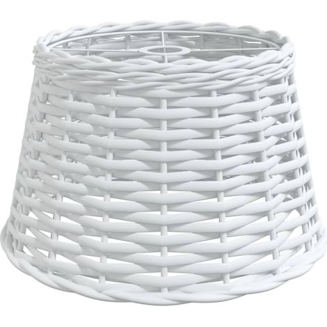 Ceiling Lamp Shade White Ø38x23 cm Wicker vidaXL