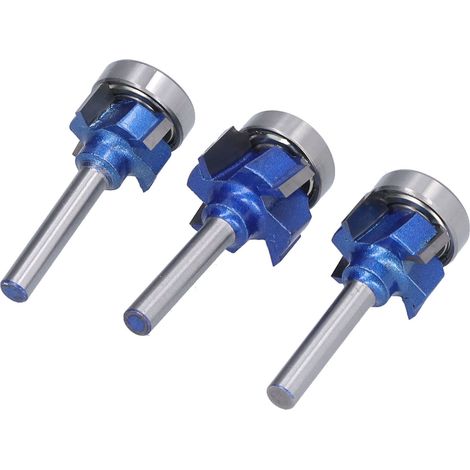 3 Fraises à Arrondir R1 R2 R3 pour Bois, Cutter de Bords 6mm avec 4 Lames pour Usinage et Menuiserie (1/5)