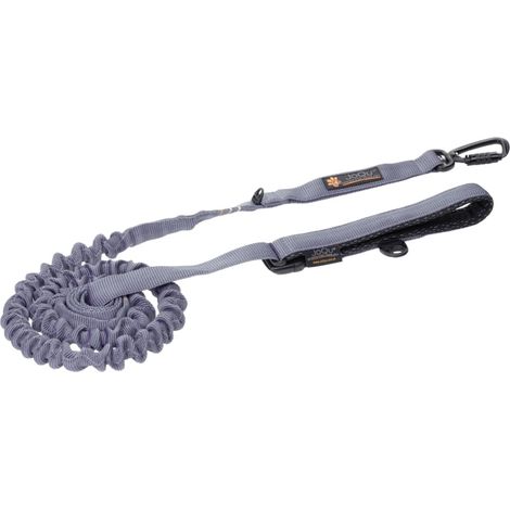 Correa para perros JoQu® Ultra Strong Runners con amortiguación, gris