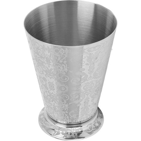 Mug à cocktail en acier inoxydable 304 finition argentée, style Moscow Mule, pour bars et maisons, motif totem gravé (1/5)