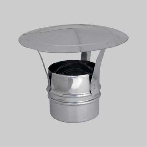 Fumaiolo tondo a cappello 'cinese' ø 180 mm
