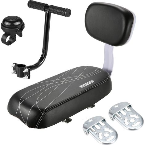 Siège enfant pour vélo, kit de sécurité enfant, selle rembourrée avec dossier, pour tout-petits, enfants et amis