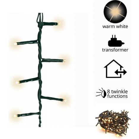 1500 LED blanc chaud 8 jeux de lumière (1/2)