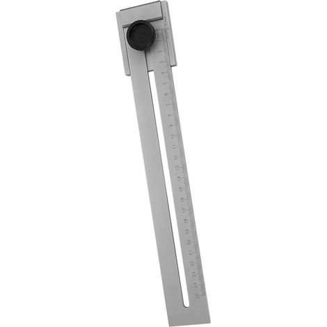 Règle de traçage pour le travail du bois de haute précision, plage de mesure de 0 à 250 mm.