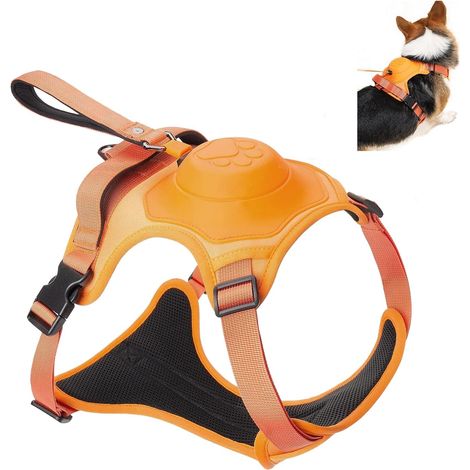 Filiyano-Harnais pour chien avec laisse rétractable intégrée, harnais anti-traction pour animaux de compagnie avec gilet rembourré doux et réglable (1/5)