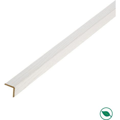 Lot de 16 baguettes angles revêtus frêne blanc 2400 x 22 x 22 mm PEFC 70% (1/3)