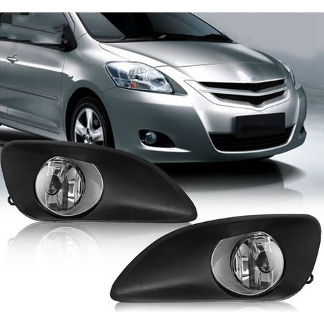 6 fog light assemblies, front fog lights, and crash protection lights for 2008-2013 Toyota Vios (1/4)