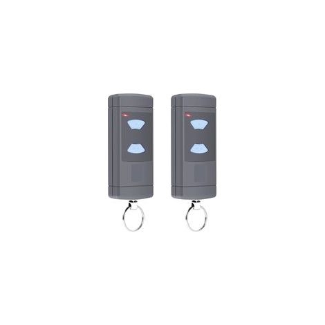 Lot de 2 émetteurs manuels compatibles avec Hörmann 868,3 MHz - Pour porte de garage Hörmann HSE2-868, HSM4-868, HS4-868, 2 canaux (1/5)