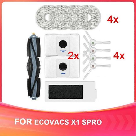 Pour ECOVACS X1 SPRO de remplacement Consumables Sweeper Consumables. (1/5)