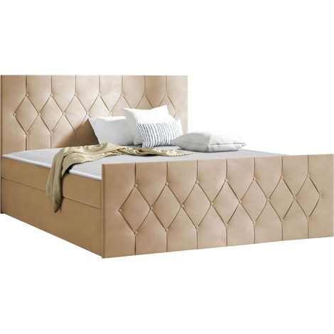 Cama continental Hortulus II, Mikrofaza 05, Continental, Doble, 180x200, Tapiz, Somieres, 187x216x103cm (1/5)