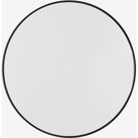 Miroir mural rond Ø60 cm en aluminium Oreste SKLUM Noir (1/5)