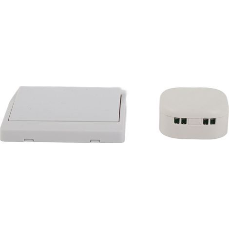 Interrupteur Lumière Sans Fil Autonome, Télécommande Étanche avec Récepteur, Compatible 110‑250V Large Tension (1/5)
