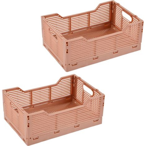 Lot de 2 cagettes pliables petit format FOLDY (1/2)