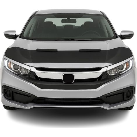 OMAC Protège Capot pour Honda Civic FC 2017-2021 Masque de Voiture Vinyle Noir (1/5)