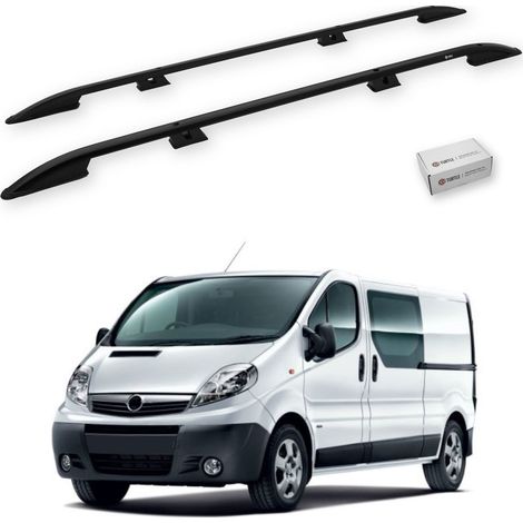 TURTLE kompatibel mit Opel Vivaro (X83) 2001-2014 / Kurze Version Dachreling Crown Schwarz (1/5)