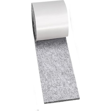 Rollos de fieltro de lujo para tapicería de muebles, 100 x 5 cm, aptos para patas de mesa, resistentes a los arañazos. (2 rollos) (1/5)