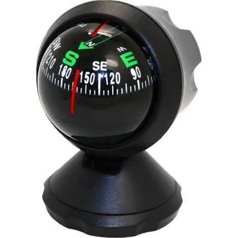 Sollbry Brújula para coche, inclinómetro, bola guía para coche, medidor de ángulo de inclinación, nivel, herramienta de búsqueda, equilibrador, equipo de medición para coche, vehículo marino (1/5)