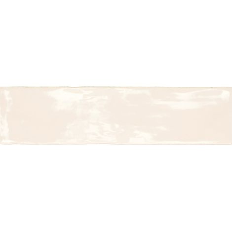 Carrelage effet Zellige Beige 30x7,5x0,82 cm Brillant Novaril - Mur intérieur (vendu par carton de 0,5 m²) - RO'MA CARRELAGE