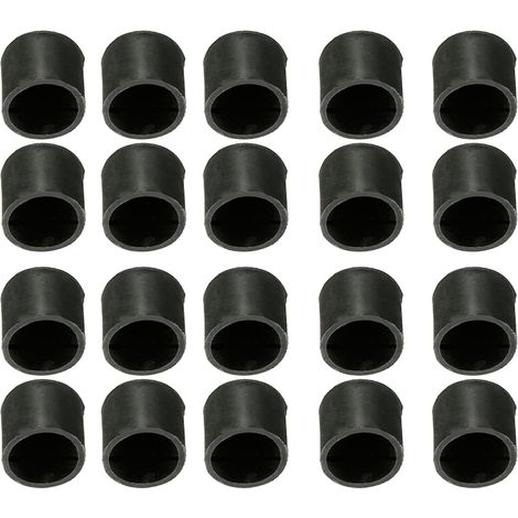 Packung mit 20 Gummikappen für Stuhlbeine, 32 mm, zum Schutz von Fußböden (1/3)
