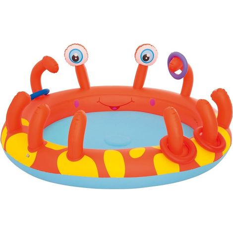 Piscina Baby Granchio con giochi d'acqua play center Bestway 53058