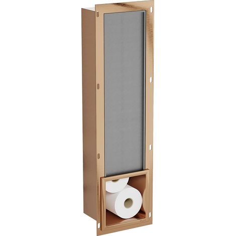 Mexen X-Wall-B Toilettenpapierhalter, gebürstetes Kupfer - 19C5 (1/5)