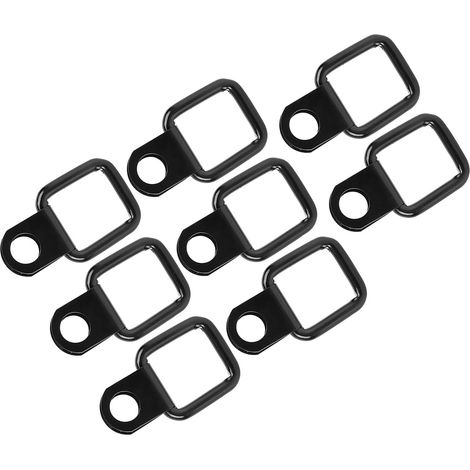 Lot de 8 anneaux d'ancrage en D à démontage rapide, compatibles avec Jeep Wrangler JK YJ TJ JKU Sports/Sahara/Freedom/Rubicon X Unlimited 95-17 (1/5)
