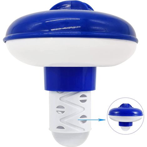APEX Distributeur de chlore flottant pour spa et piscine - Distributeur de comprimés extensibles (12,7 cm) (1/5)
